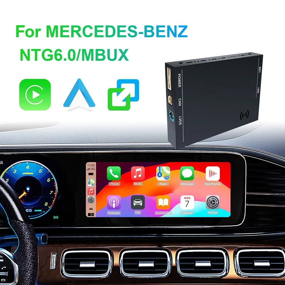 Oem Screen Upgrade Decoder Box Carplay Android Auto Per Mercedes Benz A B C E Gla Glk Gls Cla Ml Class Ntg 6 Sistema Mbux