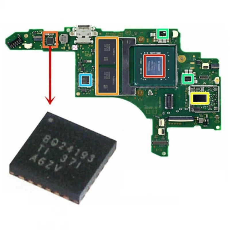 Ic Chip Bq24193 Batteria Del Controller Di Ricarica Per Nintendo Switch, Ns, Hac-001 # Nintendo Switch (Hac-001, Hac-001(-01))