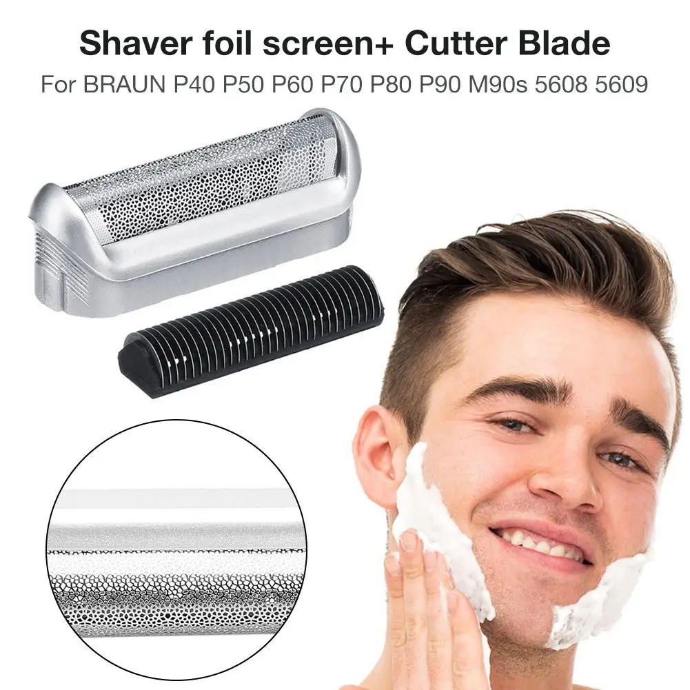 Per Braun Series 5 Braun Shaver Foil Screem, Cutter Blade, Shaver Razor Head Foil Frame Per Braun P40 P50 P60 P70 P80 P90 M90S