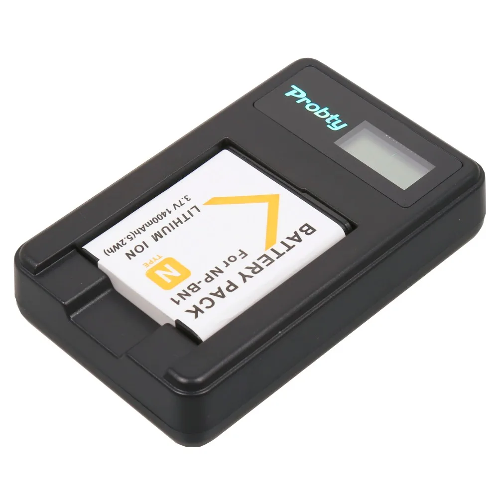 Probty Np-Bn1 Np Bn1 Batterie Per Foto/Videocamera + Lcd Usb Caricabatterie Per Il Sony Np-Bn1 Dsc Tx9 Wx5 Tx7 Tx5 W390 W380 W350 W320 W310 W360 Qx100