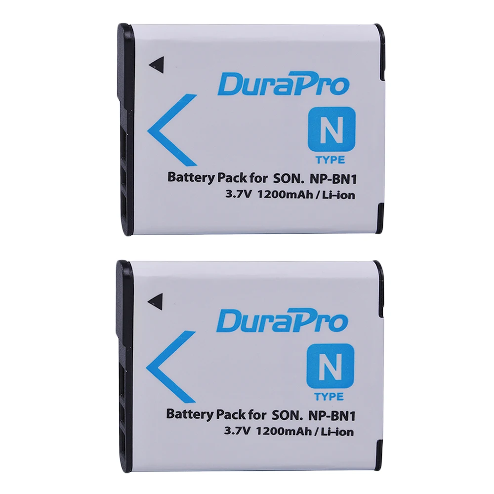 Durapro 2 Pz Np-Bn1 Np Bn1 Bn1 Batterie Per Foto/Videocamera Per Sony Dsc Tx9 T99 Wx5 Tx7 Tx5 W390 W380 W350 W320 W360 Qx100 W370 W730 W150
