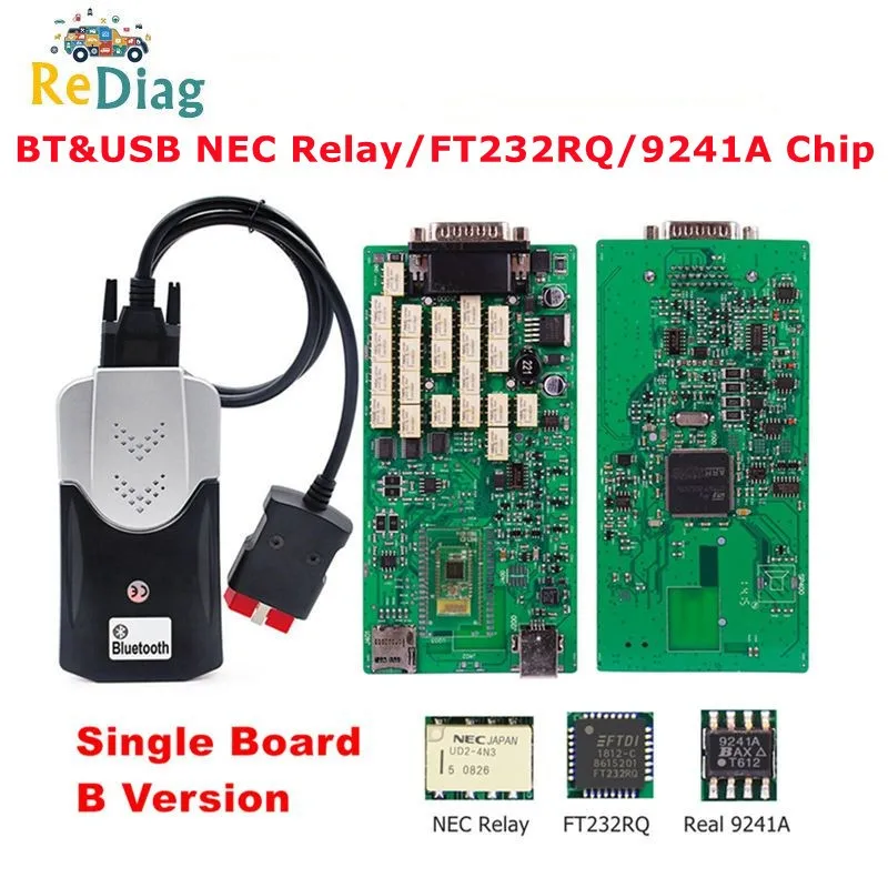 Relè Nec Bt 4.0 Vd150 Tcs Pro V2021.11 Scheda Pcb Singola Bluetooth V2020.23 Free Keygen Works Auto/Camion Multidiag Pro +