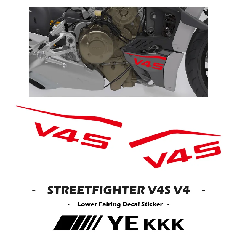 New Lower Carenatura Decal Sticker Shell Lines V4 V4S Sp2 V2 Per Ducati Streetfighter V4 V4S Sp2 V2