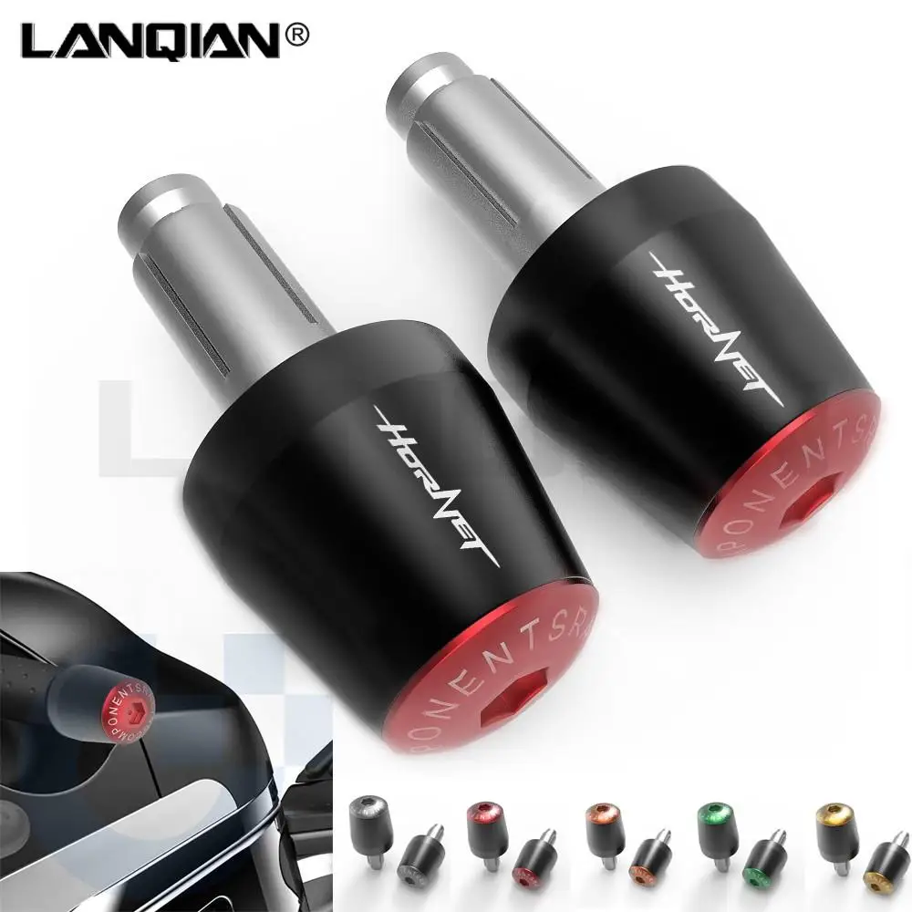 Accessori Moto Cnc Manopole Manubrio Tappi Manubrio Tappi Terminali Per Honda Hornet 600 Cb600F Hornet 900 250 Con Logo Hornet
