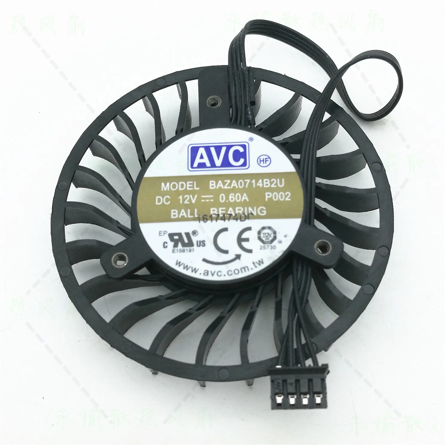 Nuova Ventola Di Raffreddamento Cpu Per Pp001 P002 12V 0.6A Quadro P4000 8Gb