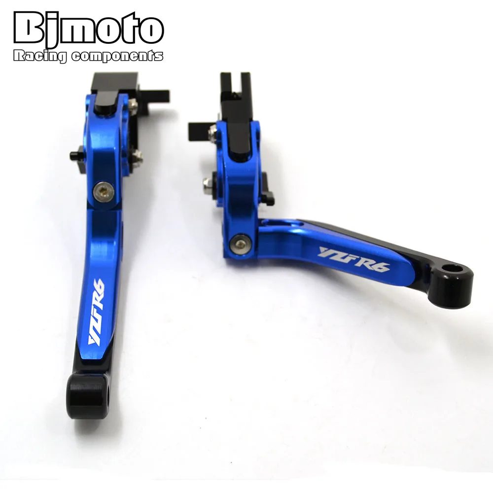 Bjmoto For Yamaha Yzf R6 2005-2016 R6S 2006 Motorbike Cnc Adjustable Foldable Extendable Brake Clutch Levers Motorcycle