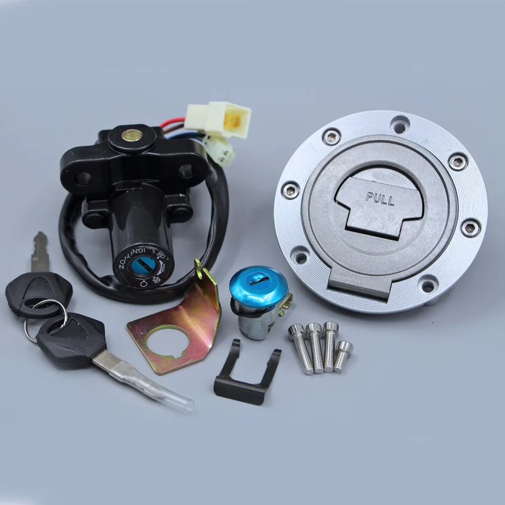 Misura Per Yamaha Yzf R1 1998 - 2003 R6 2003 - 2006 R6S 2003 - 2005 Fz1 Fz6R Blocco Interruttore Accensione Moto Set Chiavi Tappo Benzina