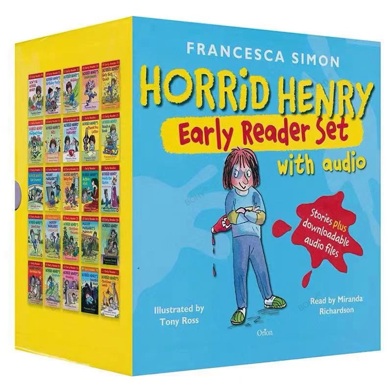 Naughty Henry Horrid Henry Early Readers Set Con Audio 25 Libri