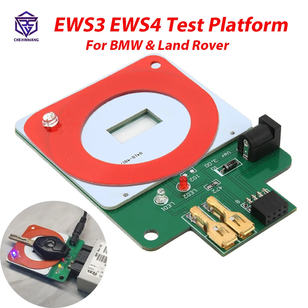 Ews3 Ews4 Piattaforma Di Prova Ricaricabile Per Bmw & Land Rover Ews Programmer Per Pcf7935 Eml Con Chiave Auto Ecu Test Bobina Immobiliser