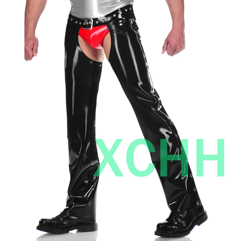 Pantaloni In Lattice Codice Aperto Pantaloni Con Zip Laterale Jean Sexy Cool Cowboy Play Personalizza 0.4Mm (Senza Biancheria Intima)