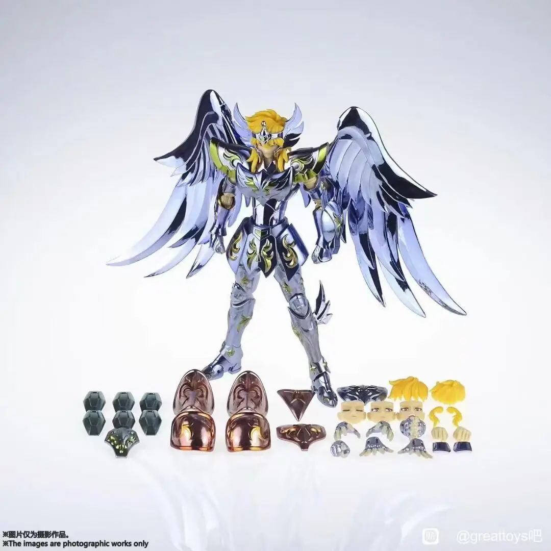 Gt Saint Seiya Myth Cloth Mst 10Th Anniversary Blue God Shiratori Saint Cloth Myth Ex2.0 God White Bird Glacier Alloy Model Toy