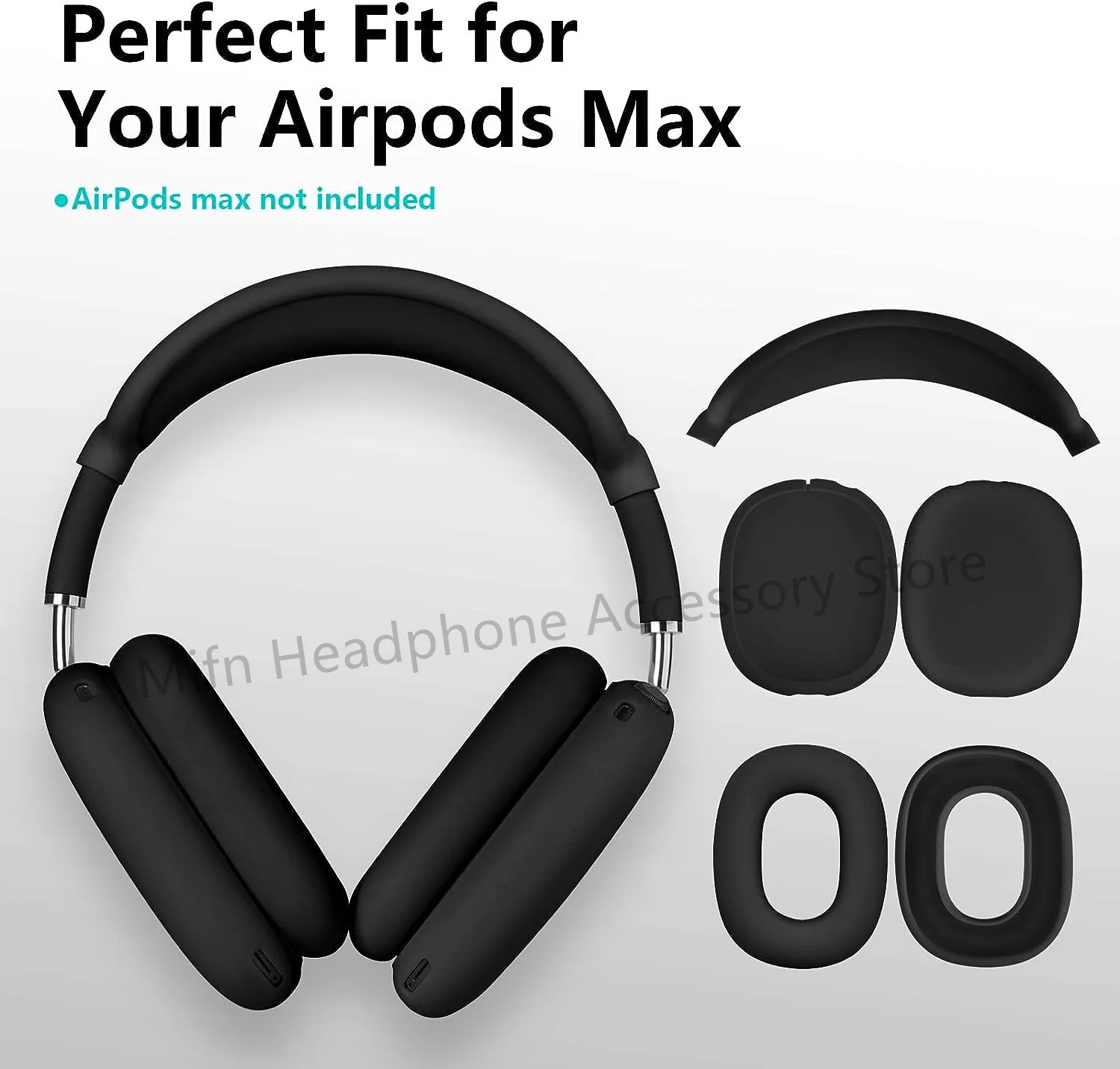 Custodia In Silicone Di Lusso Per Airpods Max Accessori Per Auricolari Bluetooth Wireless 3 In 1 Custodia Protettiva Per Cuffie Per Air Pods Max