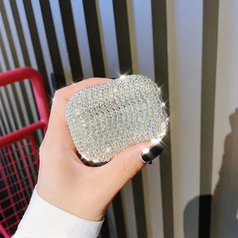 Lussuose Custodie Per Auricolari Glitter Bling Diamond Per Apple Airpods Pro Case Airpod Air Pods Pro 1 2 3 Cover Protettiva Rigida