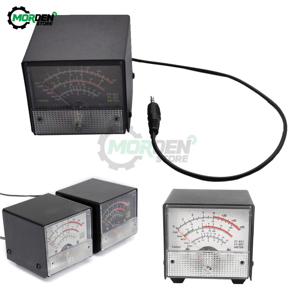 Esterno S Meter Swr Power Meter Per Ft-857 Ft-897 Pratico Ricevere Emissione Di Visualizzazione Del Metallo Della Copertura Della Cassa Swr Meter