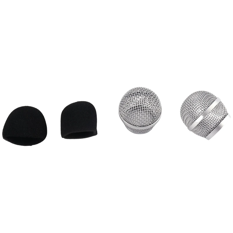 2 Pz Microfono Griglia Microfono Testa A Sfera Griglia A Rete Per Shure Pg48 Pg58 Blx288 Pg288 Pgx24 Microfono