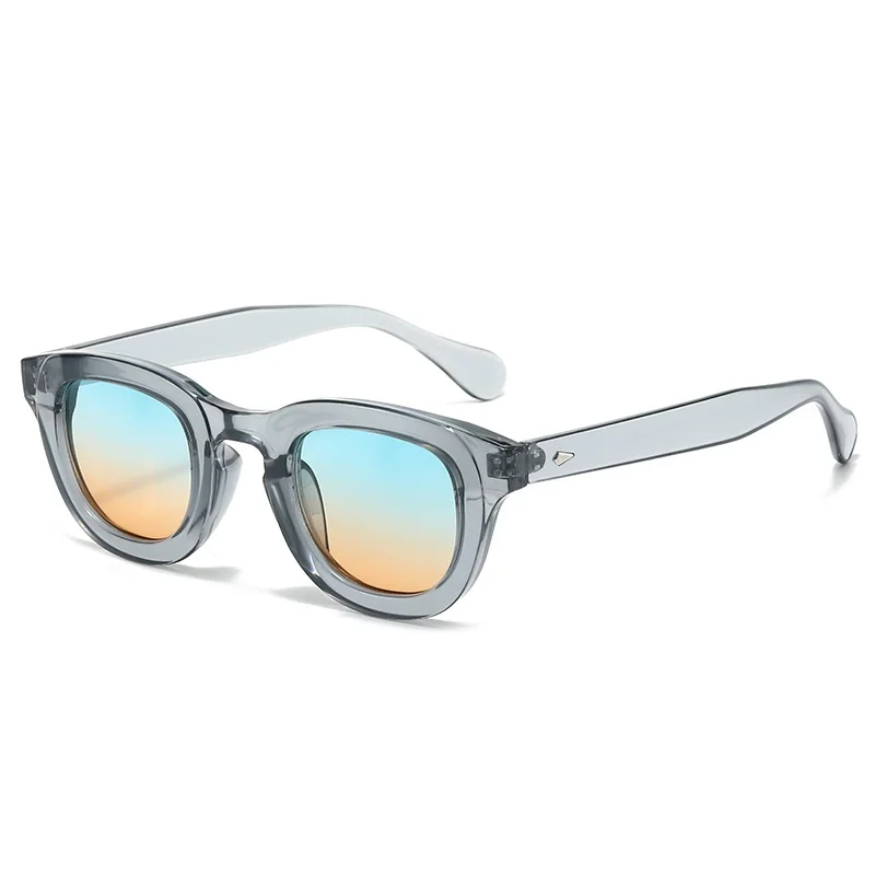 Nuovi Occhiali Da Sole Ovali Donna Rivetti Brand Shades Uv400 Vintage Round Men Fashion Luxury Grey Sun Glasses Leopard Oculus