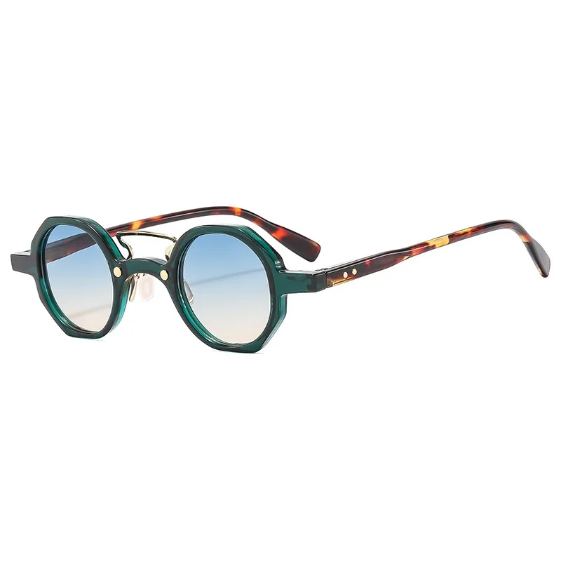 Occhiali Da Sole Da Donna Rotondi Piccoli Vintage Fashion Clear Ocean Lens Shades Uv400 Men Rivetti Occhiali Da Sole Oculus
