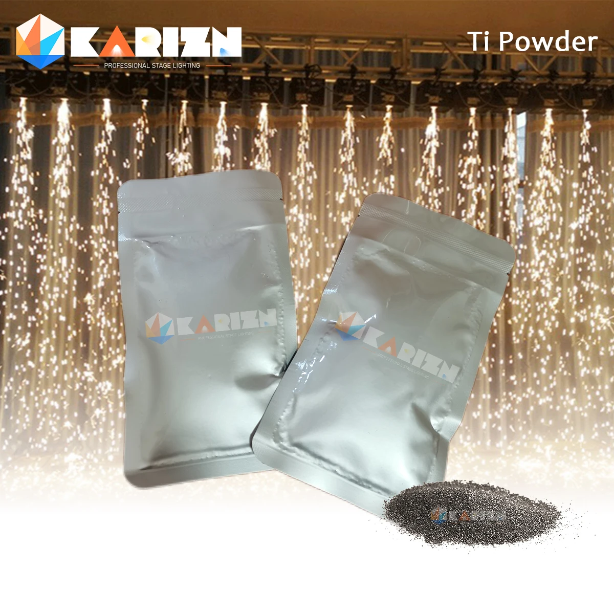 1 ~ 100 Sacchetti Ti Polvere Cold Spark Machine 600W Spark Machine 750W Fountain Sparkular Machine Consumabili Ti Powder Card