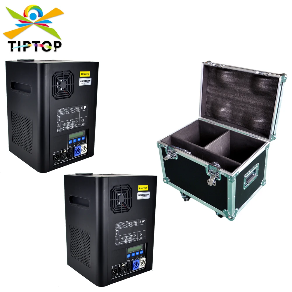 2 In1 Flight Case Pack 600W Stage Cold Sparkle Machine Fountain Dmx Sparkular Machine 3M Cavo Di Alimentazione Cavo Dmx