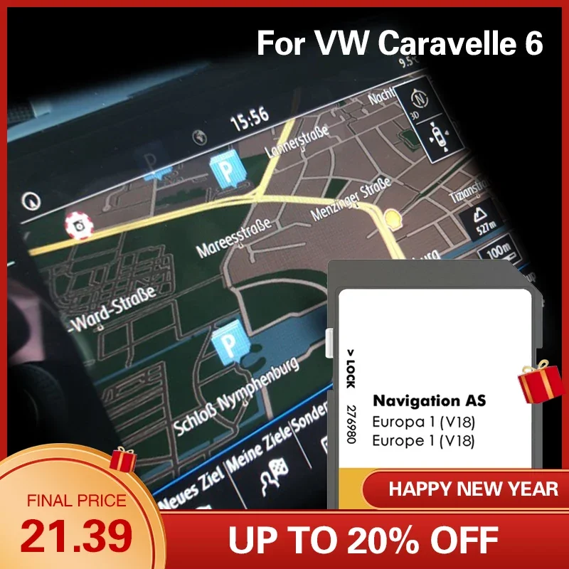 Per Vw Caravelle 6 Map Gps Sd Card 32Gb Come V18 Europa Germania Spagna Naving Card