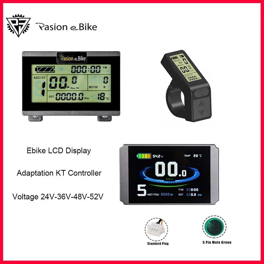 Bicicletta Elettrica Kt Display Lcd Lcd3 Lcd4 Lcd8H 24V/36V/48V/52V Spina Sm Impermeabile Per Display Kunteng Ebike