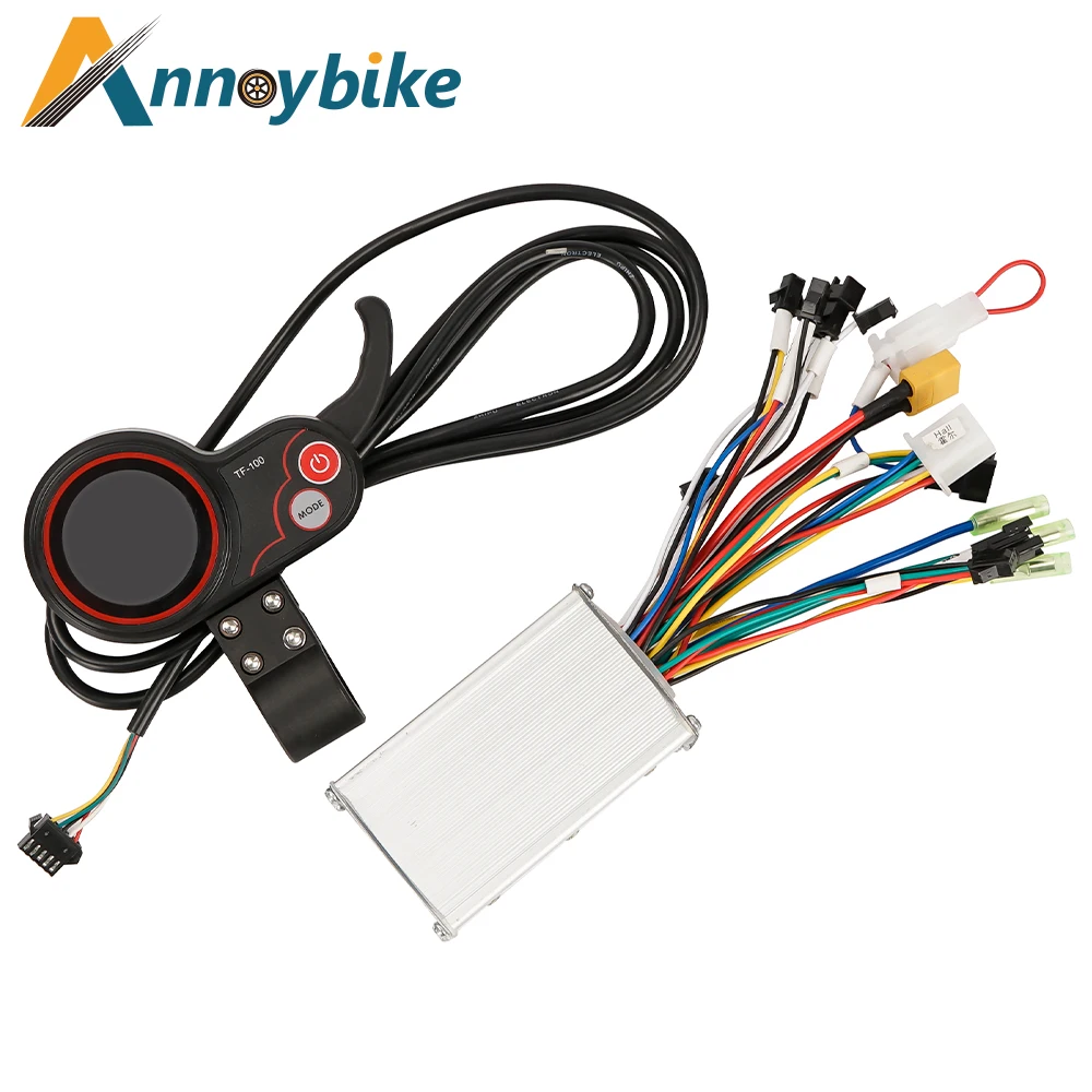 Bicicletta Elettrica 24V 36V 48V 350W Bici Elettrica Ebike 5 Pin Spina Led Display Meter Ebike Controller Finger Throttle Kit