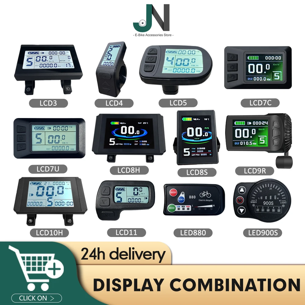Ebike Kt Display A Led Lcd Impermeabile Sm Plug Lclcd3 Lcd4 Lcd5 Lcd7 Lcd8H Lcd9 Led880 Led900S Per Kit Bici Elettrica