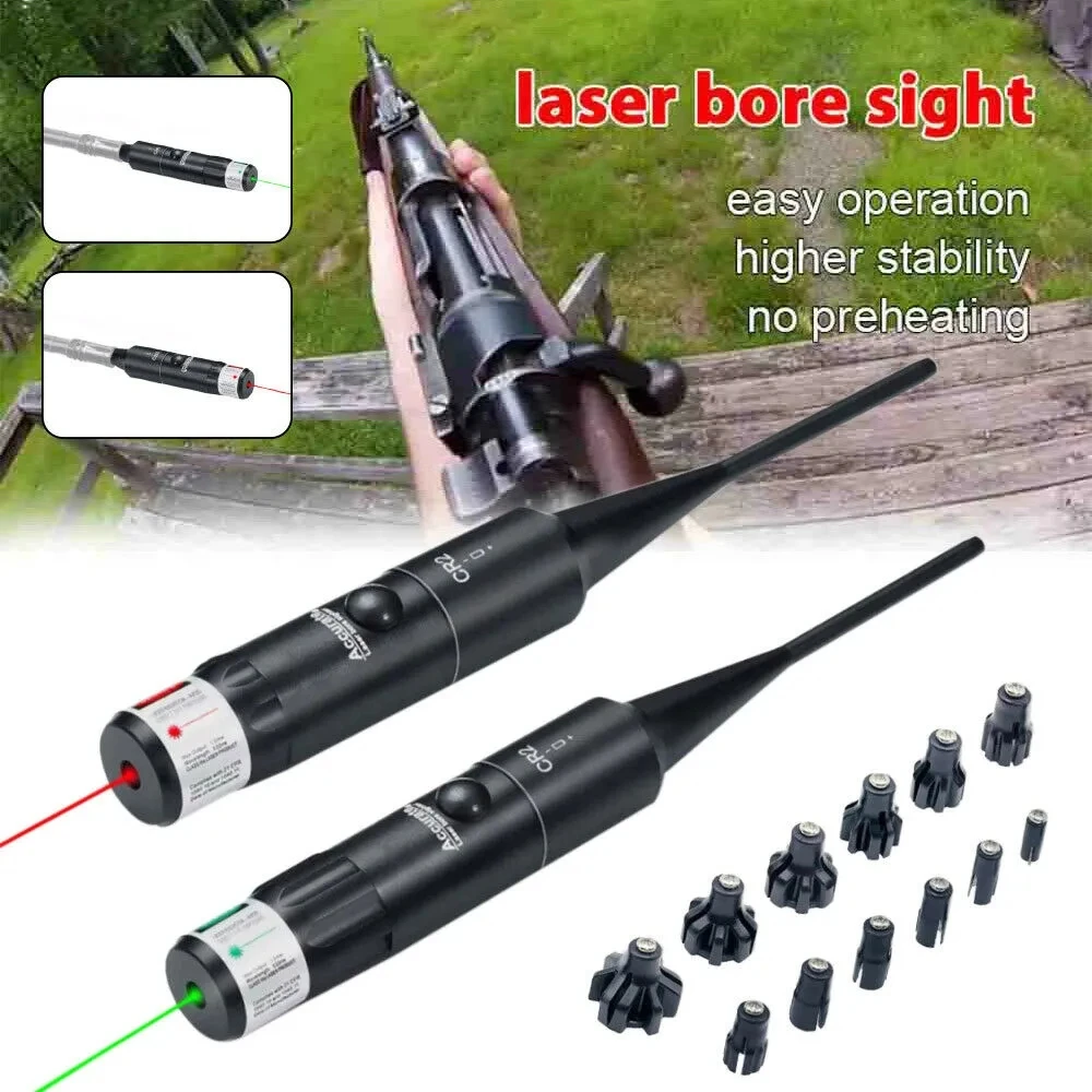 Tactical Hunting Green Red Laser Dot Bore Sighter Kit Caliber Mirino Airsoft Optical Boresighter Colimador Puntatore Di Mira