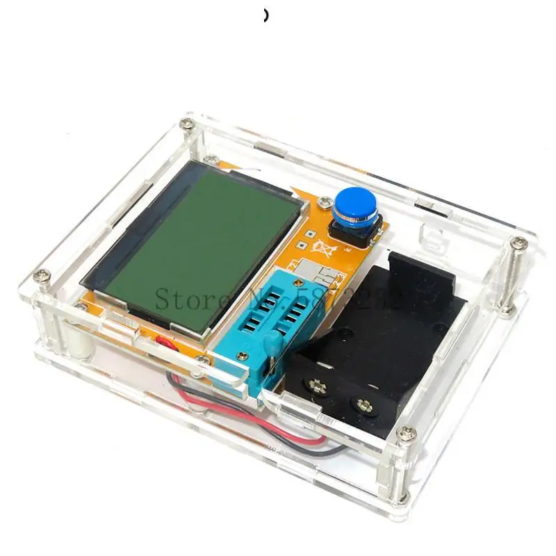 Lcr-T4 Esr Tester Transistor Tester Diodo Triodo Capacità Mos Mega328 Transistor Tester + Custodia (Non Batteria)