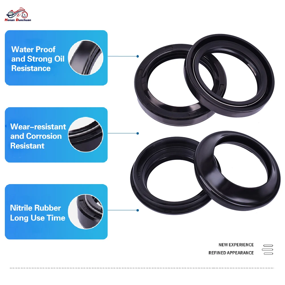 39X51X8 Motorcycle Front Fork Oil Seal 39 51 Dust Cover For Kawasaki Zr550 A1 Zephyr Zr 550 W650 Ej650 W Ej 650 800 W800 Ej800