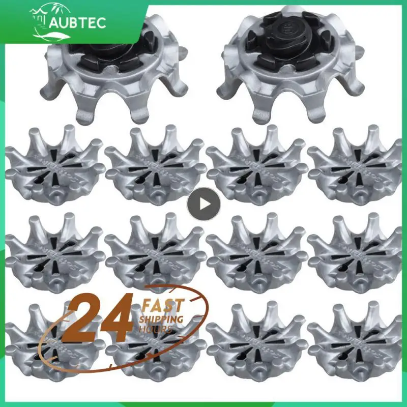 1 ~ 20 Pz/Pacco Punte Per Scarpe Da Golf Borchie Di Ricambio Soft Fast Twist Bitte Metallo Grigio Nero Ausili Per L'Allenamento Del Golf Per Scarpe Fo