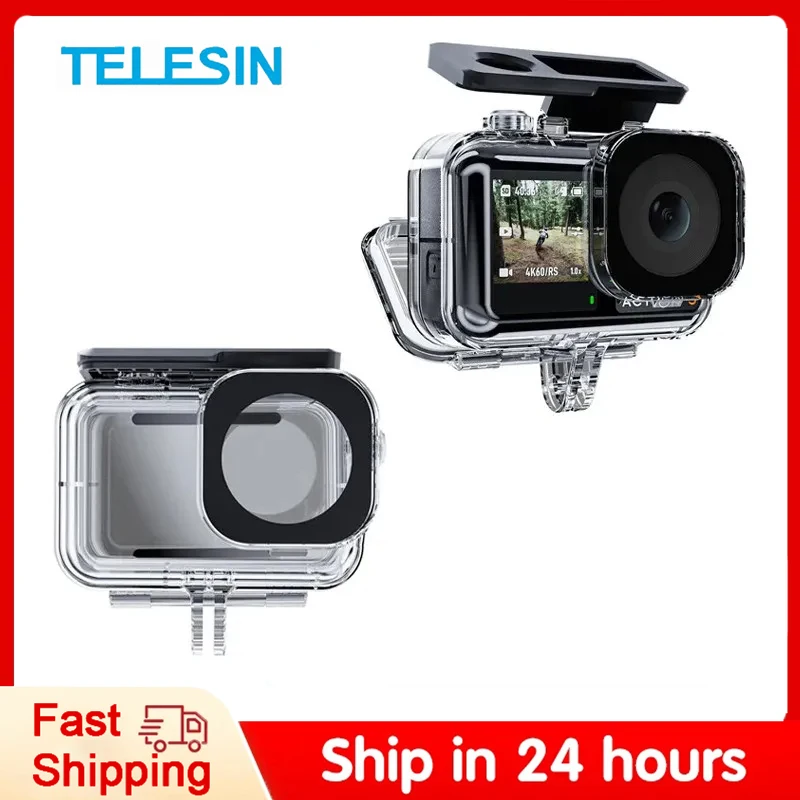 Custodia Impermeabile Per Action Cam Telescopin 45M Per Dji Action 3 4 Custodia Subacquea Per Accessori Dji Osmo Action 3 4