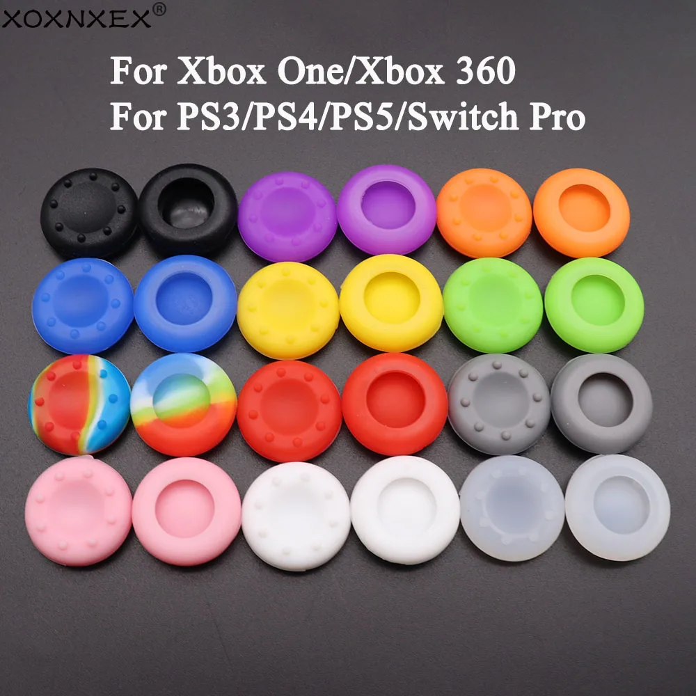 10 Pezzi In Silicone Antiscivolo Joystick Analogico Thumb Stick Grip Cap Per Ps4 Ps3 Ps5 Thumbstick Cover Head Per Xbox 360 Xbox One Control