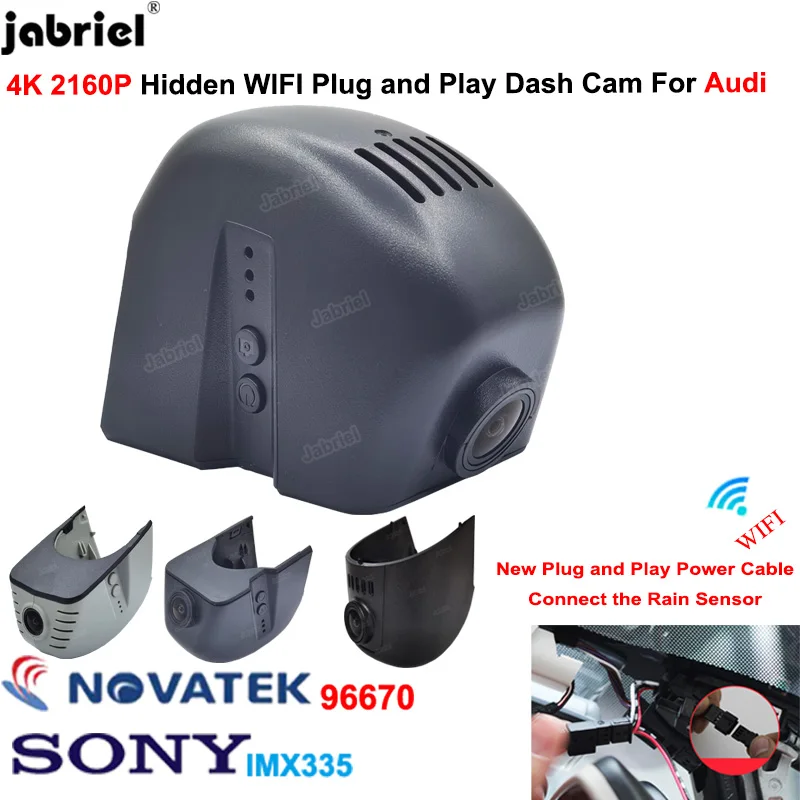 4K Dash Cam Car Dvr Per Audi A3 8V 8P A4 B8 B9 A5 A6 C7 A7 Per Audi Q5 Q7 Q3 Q2 Q8 Per Audi Rs3 Rs7 Rs5 Rs6 Tt S3 8V S5 B9 S4 B8