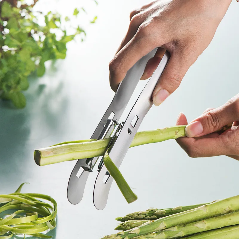 Coltello Per Sbucciare Gli Asparagi In Acciaio Inossidabile Coltello Per Sbucciare L'Igname Cetriolo Frutta Verdura Pelapatate Strumento Da Cucina