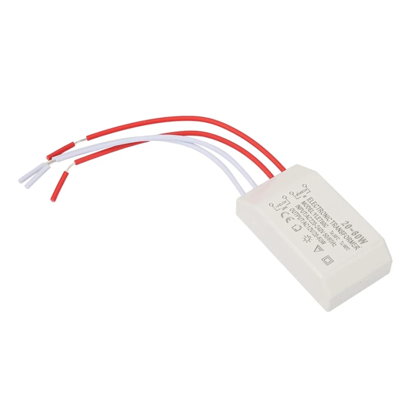Trasformatore Elettronico Driver Led 20-60W Convertitore Tensione Da 220V-240V A 12V Dropship