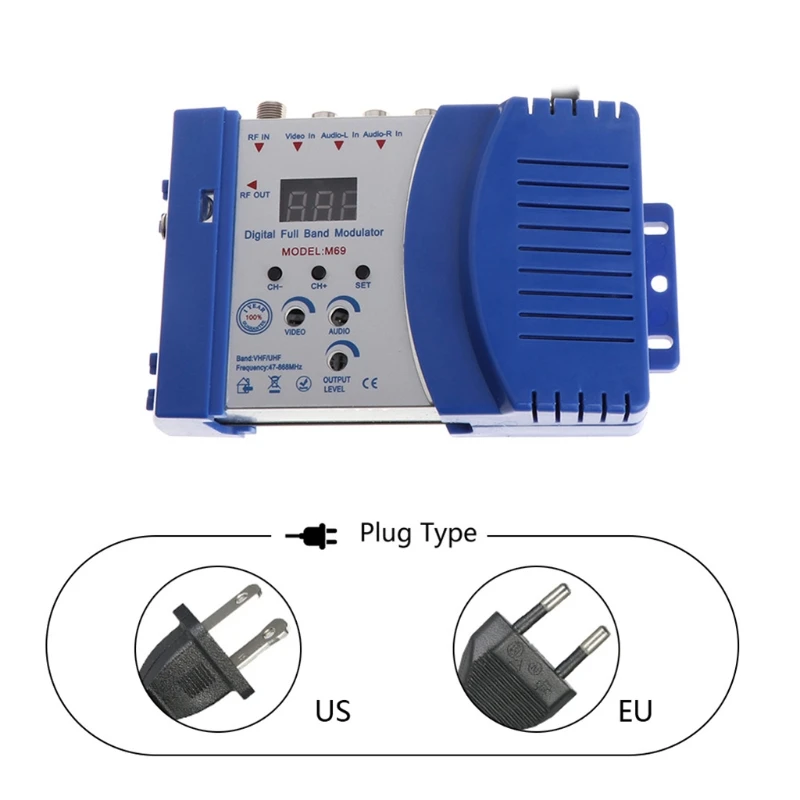 Modulatore Rf Automatico Ad Alte Prestazioni Modulatore Rf Compatto Convertitore Video Amplificatore Segnale Uhf