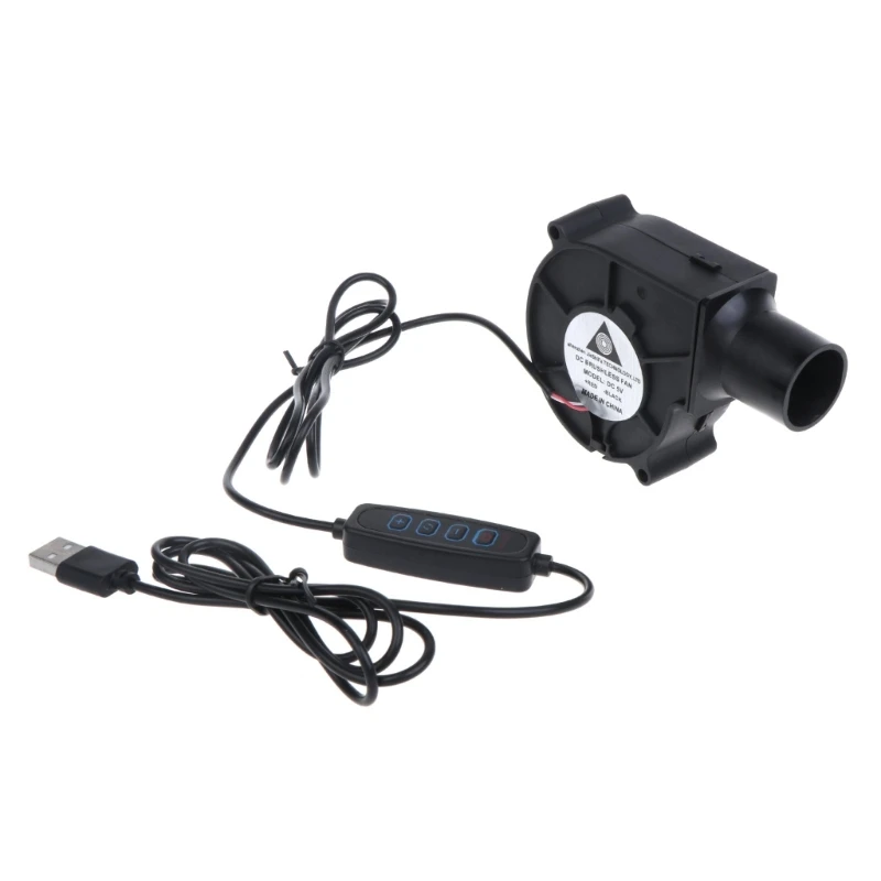 X37E 5V Usb Plug Blower Fan Mini Portatile Blower Con Regolatore Velocità 2500Rpm