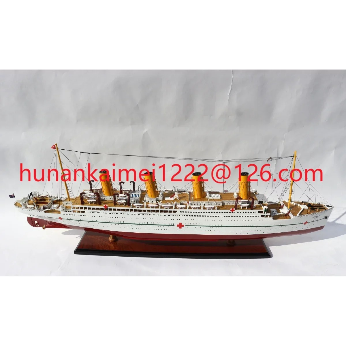 Fodera Per Nave Da Crociera Oceanica Britannic-Modello Di Nave In Legno 40 "Per La Decorazione-Modello Di Nave Da Crociera Con Display Artigianale