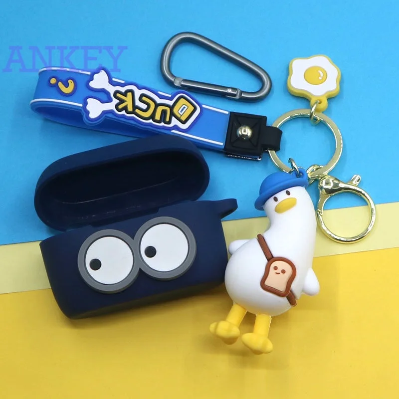 Per Jabra Elite 85T / Elite 3 / Elite 4 Active / Elite 5 Custodia Protettiva Anatra Cute Cartoon Cover Auricolare Shell Accessori Tws