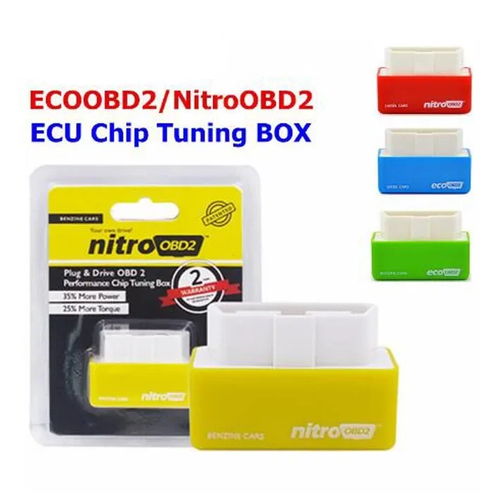 Nitro Obd2 Tuning Box Green Eco Obd2 Economia Chip Tuning Box Obd Car Risparmio Carburante Eco Obd2 Per Auto A Benzina Risparmio Di Carburante 15%
