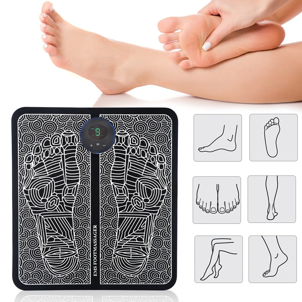 Ems Tappetino Per Massaggio Ai Piedi Fisioterapia Massaggio Ai Piedi Multidirezionale Stimolazione Muscolare Elettrica Contrazione Muscolare Relax Cor