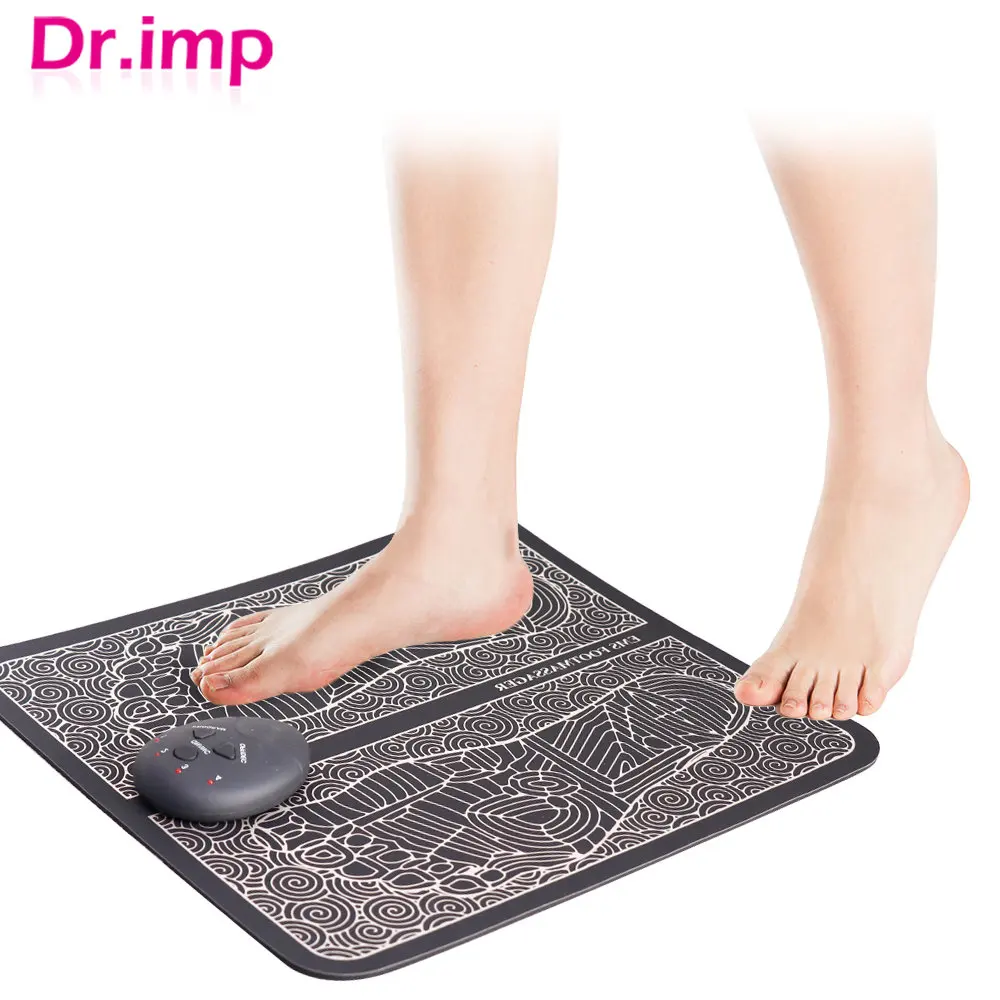 Ems Foot Massager Mat Electric Foot Cushion Tens Vibrator Circolazione Sanguigna Agopuntur Pad Foot Health Care Muscle Relax Pain