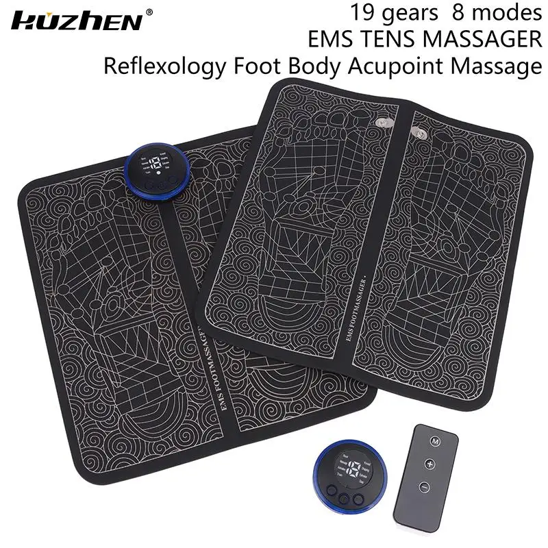 Ems Foot Massager Pad Riflessologia Foot Acupoint Massager Stimolazione Muscolare Migliora La Circolazione Sanguigna Sollievo Dal Dolore Ricarica Usb