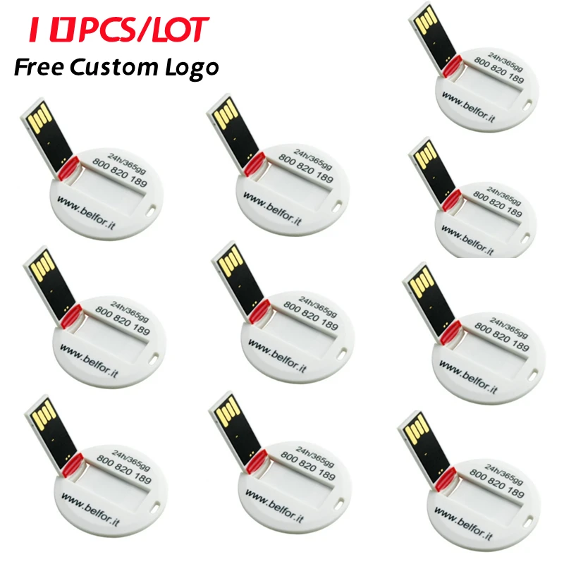 4 Gb 8 Gb 16 Gb 32 Gb Rotonda Carta Di Carta Di Credito Usb Flash Drive Con Logo Stampa A Colori Su Ordinazione Usb Flash Drive (Più Di 10 Pcs Libero 