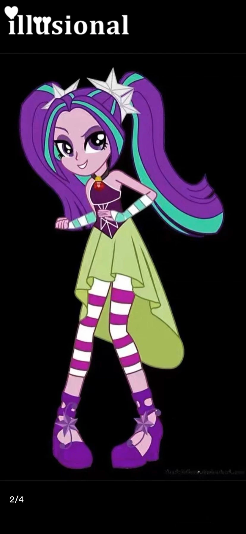 Illusional Custom Size Aria Blaze Costume Cosplay Anime Halloween Dress Femminile Personalizzato