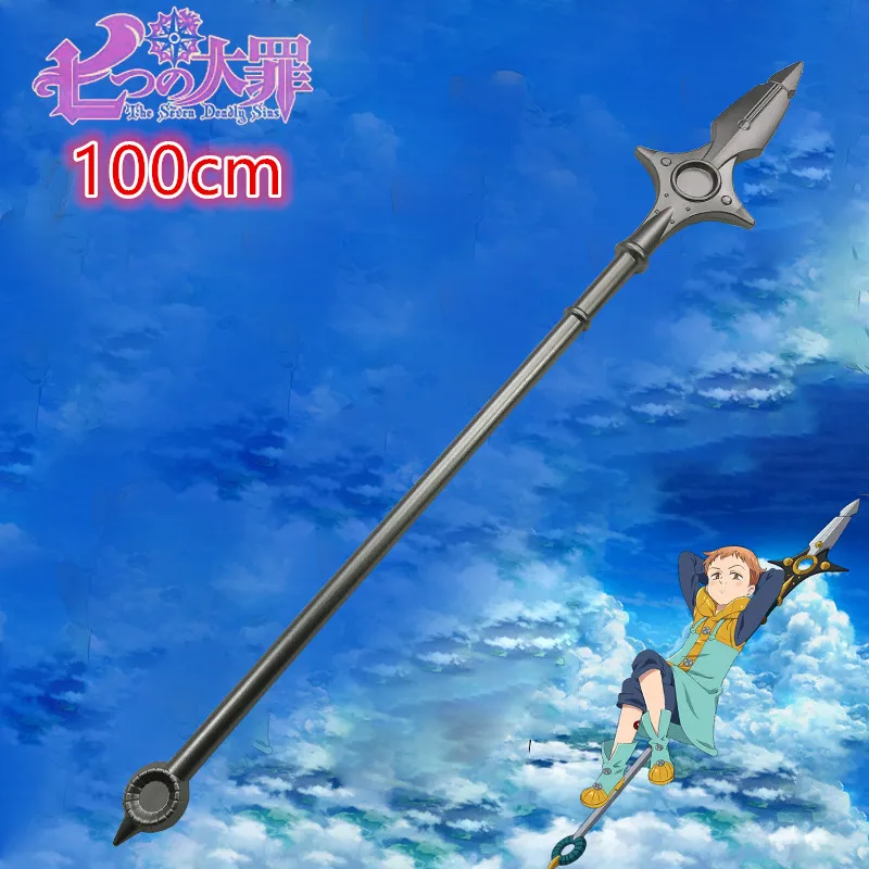 100Cm Cosplay The Sword Meliodas Knife Magic Lance Casticefol Broken Sword Hammer Prop Arma Knife