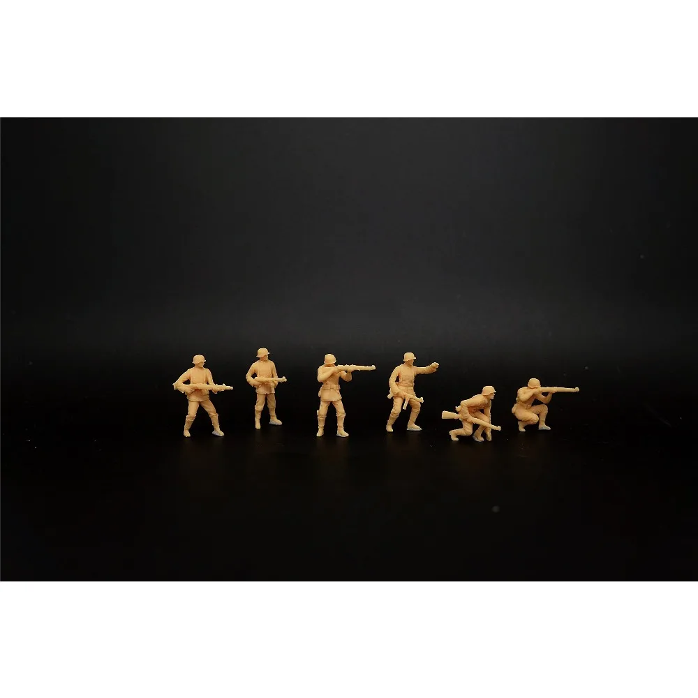 1/72 (Tedesco) Wehrmacht Combat Posture 6 Persone Genome (Soldati In Miniatura)