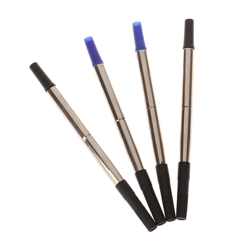 2 Pezzi Blue Ink Parker Style Standard 0.5/0.7Mm Ricariche Per Penna A Sfera Nib Ricarica Per Penna In Metallo Universale Rotante A Spinta Media