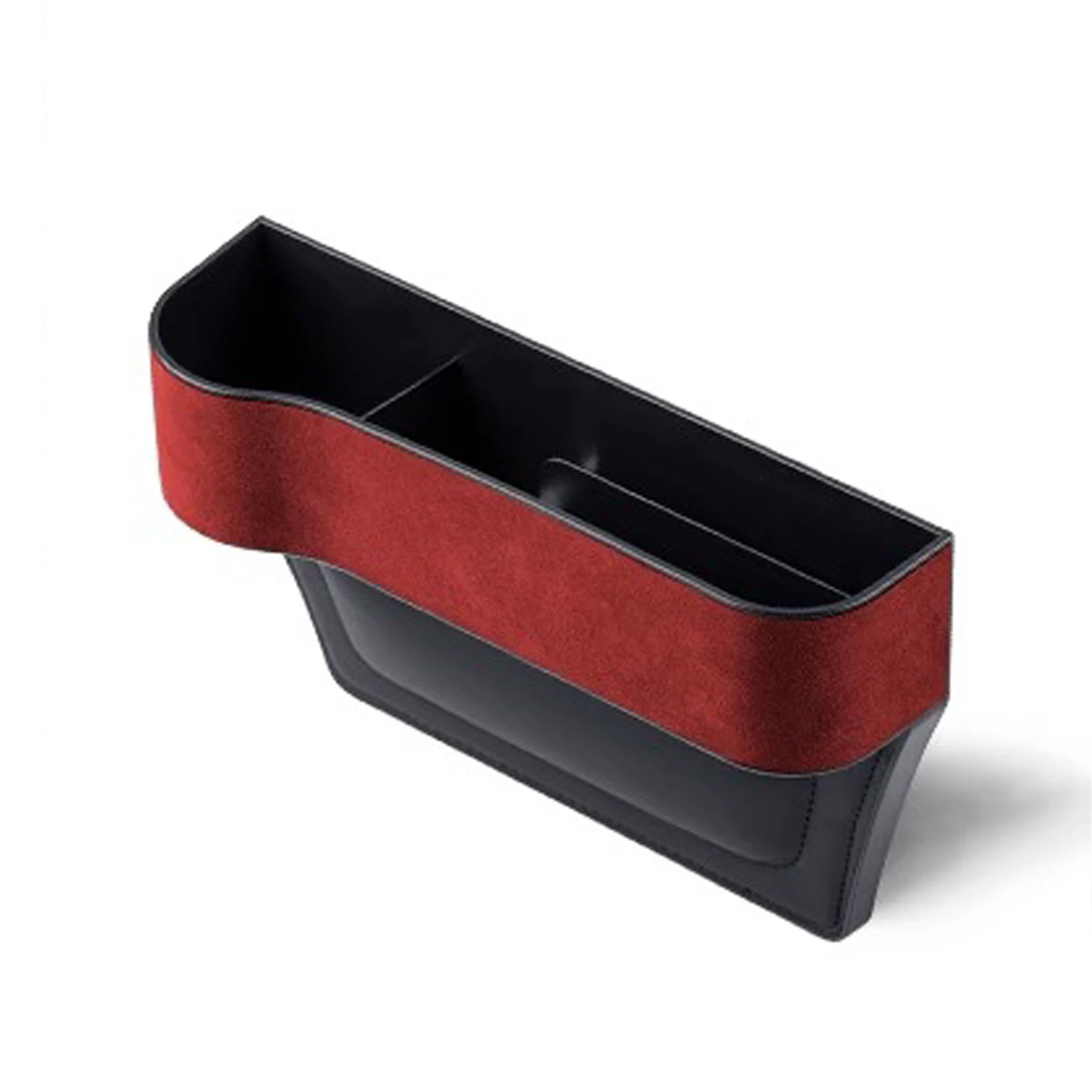 Alfanxi Car Seat Gap Filler Organizer Universal Fit Alcantara Material Gap Storage Box Per Sedile Del Conducente
